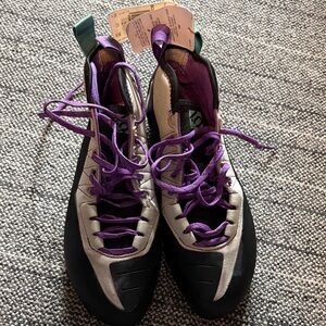 Women's Black and Purple Climbing Shoes